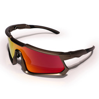 Lunettes de soleil en gros, design de lentilles cylindriques, lunettes de soleil polarisées de sport