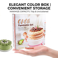 137 pièces Kit de décoration de gâteau à la rose avec pochettes tournantes embouts en acier inoxydable ensemble d'outils de cuisson pour une cuisson facile à la maison
