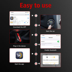 ANCEL BD500 Outils de diagnostic automobile OBD2 Lecteur de code professionnel Service EPB Apprentissage de l'accélérateur <span class=keywords><strong>pour</strong></span> véhicules VAG <span class=keywords><strong>Scanner</strong></span> automobile OBD2 - Product Image 3