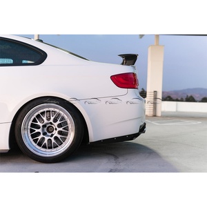 VRS Style <b>Car</b> Rear Bumper Lip Fin Spoiler Protector Carbon Fiber Rear <b>Diffuser</b> Splitters for BMW E92 E93 M3 - Product Image 3