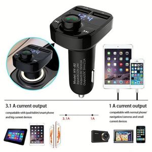 X8 Car Charger QC3.0 <b>MP3</b> <b>Player</b> Quick Charger Adapter Fast Charging Dual <b>USB</b> Car Charger FM Transmitter - Product Image 3