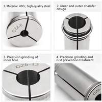 Mandrins de précision robustes C16 C22 C20 C25 C32 C42 – Mandrin puissant pour fraiseuse CNC, porte-outil SC, plage 3-35
