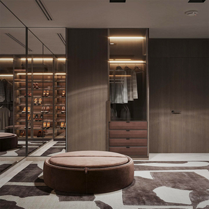 Ensemble de garde-robe personnalisé de plain-pied de mur complet extensible moderne <span class=keywords><strong>professionnel</strong></span> en bois pour la chambre et le salon - Product Image 2