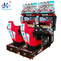 Simulateur de course automobile Jiaxin Outrun 32 à monnayeur avec support anglais et garantie de 12 mois à vendre