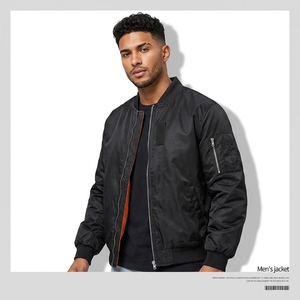 Chaqueta de vuelo clásica MA-1 para hombre, chaqueta cortavientos impermeable, chaqueta bomber, abrigo de piloto de estilo militar táctico, informal, para otoño - Product Image 2