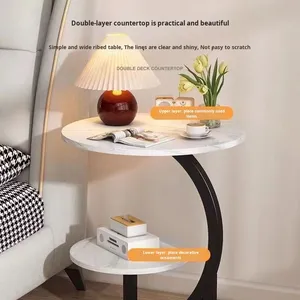 Nordic Side <b>Table</b> Light Luxury Living Room Home Small Coffee Corner <b>Table</b> Simple Modern <b>Bedside</b> <b>Round</b> <b>Table</b> - Product Image 6