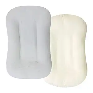 Juego de 2 fundas de tumbona de bebé de algodón de muselina lavables teñidas de colores para tumbona de niño pequeño para bebés y niñas