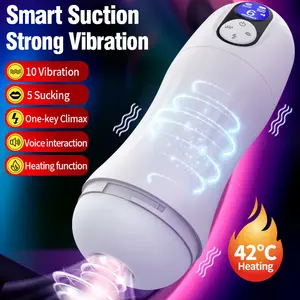 Soffio automatico lavoro profondo succhiare la tazza di masturbazione vaginale maschio masturbatori figa orale giocattoli del sesso per gli uomini adulti altro massaggiatore 18 + - Product Image 1