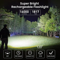 Sofirn Q8 Plus 16000 Lumens Lampes de poche LED Rechargeable Étanche Puissante Torche en alliage d'aluminium avec Anduril 2.0