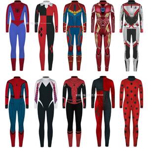 Superhéroe Spider Ironman Body Suit Slim Fit Casual TV personaje impreso Halloween vestido de lujo para niños adultos para niños <span class=keywords><strong>niñas</strong></span> - Product Image 2