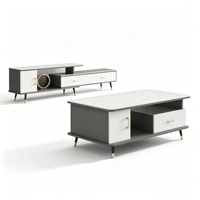 Table basse moderne en pierre frittée, table multifonctionnelle minimaliste pour salon, meuble TV, personnalisable OEM ODM, décorative