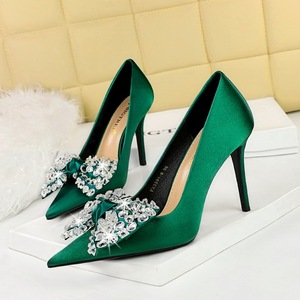 Sandalias Tacon <b>Thin</b> Trendy Pointed Toe Bow 2025 Heels for Women - Product Image 1