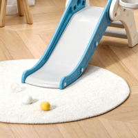 Set de Piscina de Pelotas y Tobogán Plegable para Bebés, Tobogán de Plástico HDPE para Interiores, para Niños, Casa de Juegos, Jardín de Infancia
