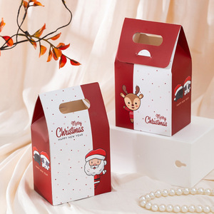 Caja de Regalo con Diseño de Santa Claus, Caja de Dulces con Temática Navideña, Caja de Regalo de Dulces Reutilizable, Caja de Papel Blanca Vacía para Venta al por Mayor - Product Image 3