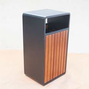 Contenedor <span class=keywords><strong>de</strong></span> <span class=keywords><strong>Basura</strong></span> para Exteriores <span class=keywords><strong>de</strong></span> Acero y Madera, <span class=keywords><strong>Cubo</strong></span> <span class=keywords><strong>de</strong></span> <span class=keywords><strong>Basura</strong></span> para Calle, Parque, Ciudad, Contenedor <span class=keywords><strong>de</strong></span> Reciclaje, <span class=keywords><strong>Cubo</strong></span> <span class=keywords><strong>de</strong></span> <span class=keywords><strong>Basura</strong></span> Público - Product Image 3