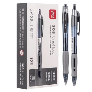 Bolígrafo de Gel Deli S08, Punta de 0.5 mm, Negro, para Estudiantes, Exámenes, Escritura Suave, Secado Rápido - Product Image 5
