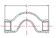 Coude de croisement en fonte malléable galvanisée, norme BS EN, raccord de tuyauterie fileté BSPT pour la <span class=keywords><strong>plomberie</strong></span> et la protection incendie - Product Image 4