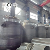 Cuve de réaction sous pression à double enveloppe en acier inoxydable SS304/316L de 5000L avec moteur PLC, haut niveau de sécurité, personnalisable