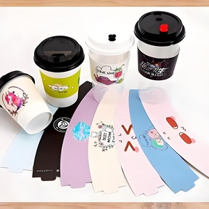 Manicotto di carta Hot <span class=keywords><strong>Kpop</strong></span> personalizzato per eventi Fan compleanno Café impacchi personalizzati per maniche da caffè con fata musicale - Product Image 2