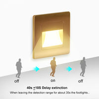 Applique murale encastrée à LED AC85-265v étanche IP54, luminaire d'extérieur, idéal pour un paysage, des escaliers ou des marches