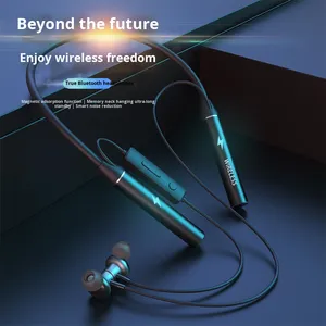 新型私人型号无线蓝牙双耳领耳机发光二极管数字显示器超长寿命运动跑步耳塞 - Product Image 3