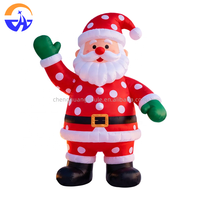 Père Noël gonflable géant personnalisé avec boîte cadeau, personnage gonflable de Noël avec cadeau, décoration pour événements de centre commercial et de fêtes