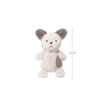 Peluche chien crème en gros, jouet en peluche doux et moelleux, poupée animalière certifiée EN71 CE, peluches Kawaii pour cadeau d'enfant