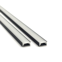 YG- 1005A 10*5MM Profilés en aluminium linéaires en forme de U intégrés pour éclairage linéaire LED, profilés pour éclairage de bande LED pour armoire