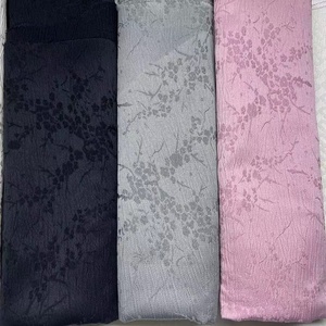 Jacquard en polyester tissé en rayonne imitée <span class=keywords><strong>250D</strong></span> avec motif de fleur de prunier dimensionnel en relief 3D texturé floral - Product Image 5