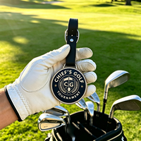 Étiquette de sac de golf en acier inoxydable personnalisée au laser, accessoires de golf très demandés