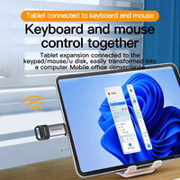 Mindpure - Adaptador de Transferencia de Datos USB 3.1 de Aleación de Aluminio, 5 Gbps, OTG, USB-C Macho a Hembra, Convertidor de Carga Rápida
