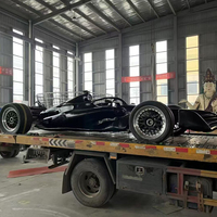 Modèle de voiture de course F1 en fibre de verre et résine FRP, réaliste, fait main et personnalisé, sculpture d'art de voiture de sport F1 grandeur nature