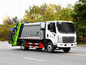 Camion de collecte des déchets lourds Foton 4X2 4/6m³ fabriqué en Chine pour l'élimination des déchets commerciaux - Product Image 2