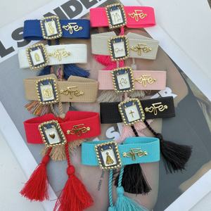 Pulsera Trenzada Moderna BD-D942, Pulsera con Dijes <span class=keywords><strong>de</strong></span> Cuentas Miyuki, Pulsera con Dijes <span class=keywords><strong>de</strong></span> la Virgen María, San <span class=keywords><strong>Benito</strong></span>, Religión/<span class=keywords><strong>Cruz</strong></span>/Corazón - Product Image 5