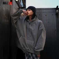 Felpa con Cappuccio da Uomo Pesante e Oversize 430g 100% Cotone con Ricamo, Spalle Cadenti, Produzione Personalizzata OEM