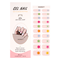Vente à chaud de printemps enveloppements d'ongles en gel semi-durci bande d'ongles en gel longue durée nouvelle arrivée Styles enveloppements de gel d'ongle avec lampe Uv