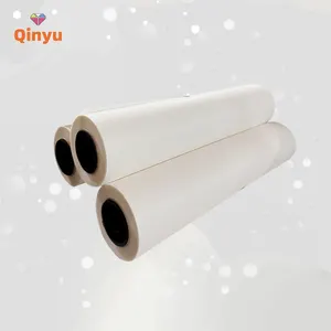 Qinyu custom 30 33 60cm pet sheet hot peel inkjet printer film transfer printing clear pet film transfer paper for DTF t shirt