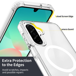 Clair TPU + PC 2.0mm mince anti-rayures antichoc housse de téléphone pour <span class=keywords><strong>Samsung</strong></span> pour Galaxy A16/A26/A17 étuis de téléphone portable magnétiques - Product Image 2