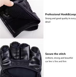 ถุงมือต่อสู้แบบครึ่งนิ้ว CZFIT ผลิตจากโรงงาน สำหรับ UFC แบบหนาพิเศษ สำหรับผู้ใหญ่ ใช้สำหรับกีฬาต่อสู้ มวยไทย ฝึกซ้อม - Product Image 3