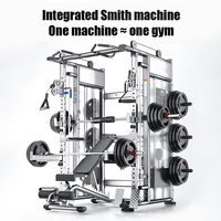 Máquina Smith Multifuncional WENDY, Equipo Deportivo Comercial para Gimnasio, Multigimnasio para Entrenamiento de Fuerza