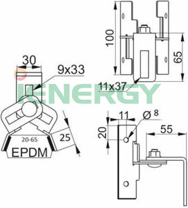 <span class=keywords><strong>Crochet</strong></span> de fixation réglable en <span class=keywords><strong>acier</strong></span> inoxydable <span class=keywords><strong>pour</strong></span> différents types de toitures en tôle trapézoïdale, montage solaire - Product Image 3