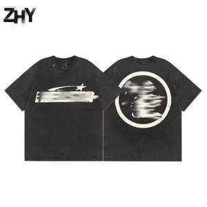 T-shirts décontractés d'été à manches courtes en coton pur imprimés série NFC Hell and Star, coupe ample, pour hommes et femmes, directement de <span class=keywords><strong>l</strong></span>'usine ZHY - Product Image 1