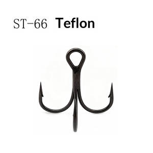 Hameçons triples robustes ST-66-4X avec ardillons, en acier à haute teneur en carbone, pour leurres et plaques métalliques, pour la pêche en lac - Product Image 6