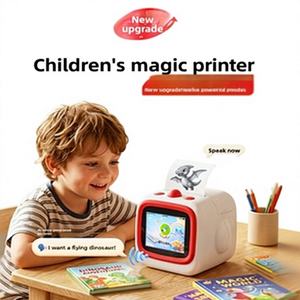 AI Voice Control Kids <b>Mini</b> Thermal Printer Wireless Inkless Sticker Drawing Toy Early Education Birthday Gift Drawing Printer - Product Image 6