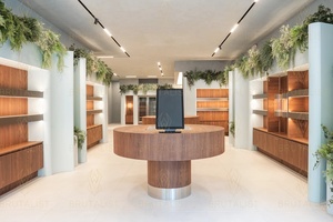 Modern Optical Shop Interior Design Sunglasses Store <b>Display</b> Shelf Wooden <b>Wall</b> Eyewear <b>Display</b> <b>Cabinet</b> - Product Image 3
