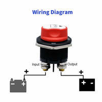 Interrupteur d'isolement de batterie 200A Max 32VDC pour bateau et caravane