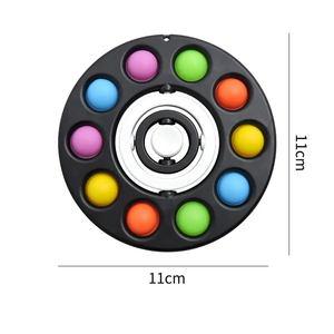 ZG Rotation Du Bout Des Doigts Gyro Bulle Fidget Jouet Bulle Plat Éducatif Pousser Bulle Jouet De Bureau Fidget <span class=keywords><strong>Spinner</strong></span> - Product Image 5