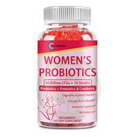 OEM Probiotica Gummies voor Volwassen Vrouwen, Supplementen met Prebiotica en Cranberry voor Antioxidanten & Vitaliteit, Gezondheid van de Spijsvertering en Urinewegen