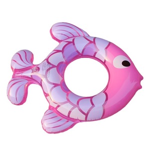Flotador de Peces Pequeños, Inflable de PVC con Forma de Pez de Dibujos Animados para Niños, Juego Acuático, Flotador de Playa, Talla Única - Product Image 5