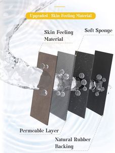 Skymoving Modern Eco-Friendly Anti-Slip Bath <b>Mat</b> Super Absorbent 2-Piece <b>Set</b> Soft PU Material for <b>Bathroom</b> - Product Image 3